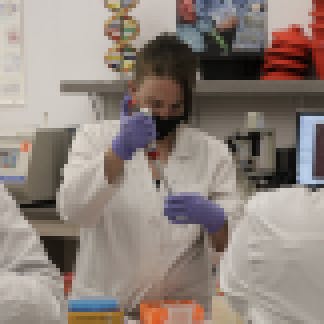 Kristen Krip in science lab